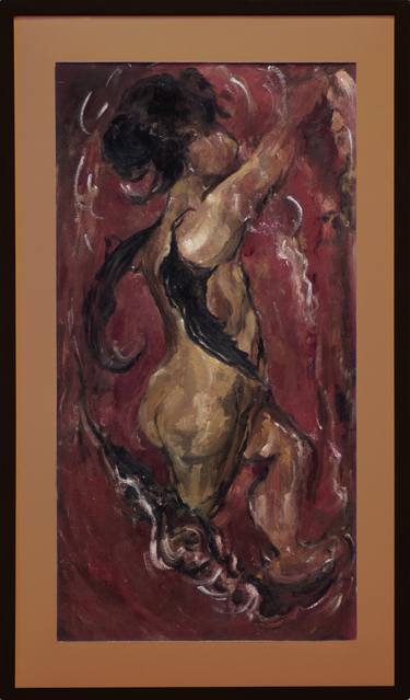 Original Abstract Expressionism Erotic Paintings by Iro Bartzioka