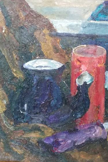 Original Art Deco Still Life Paintings by Iro Bartzioka