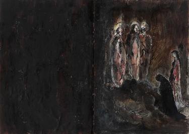 Original Abstract Expressionism Religious Paintings by Iro Bartzioka