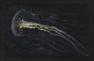 Original Abstract Expressionism Fish Paintings by Iro Bartzioka