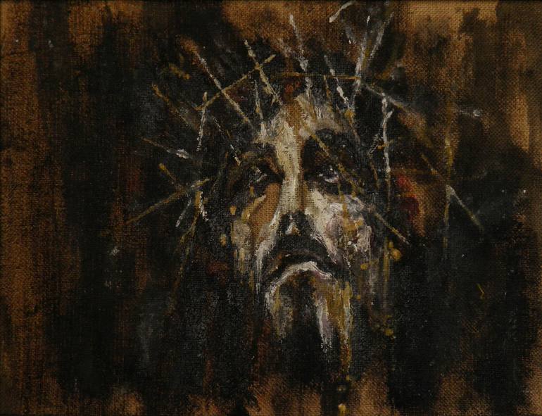 Original Religious Painting by Iro Bartzioka