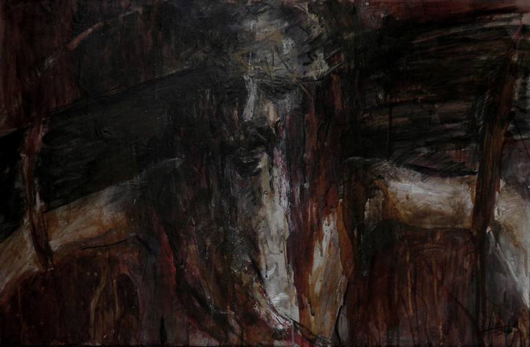 Original Religious Painting by Iro Bartzioka