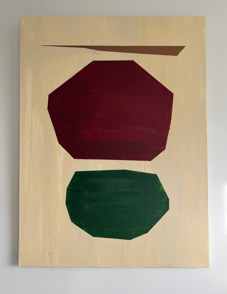 Original Art Deco Abstract Painting by Sally Bailey