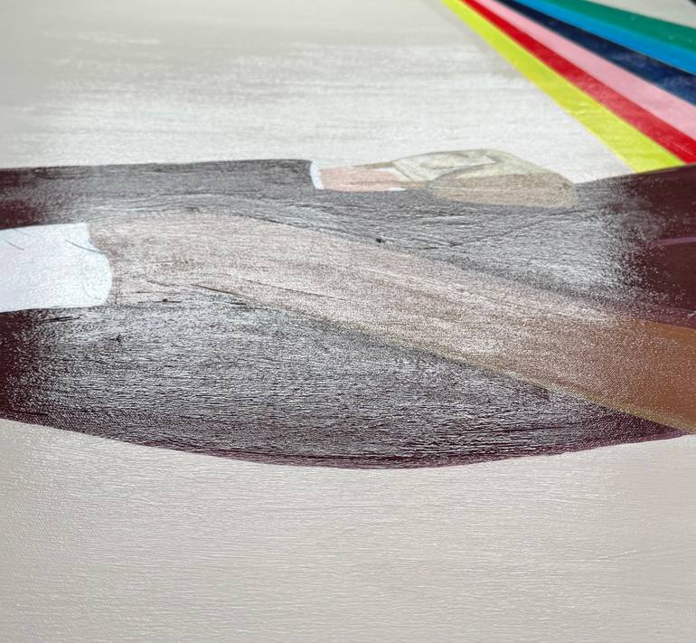 Original Abstract People Painting by Sally Bailey