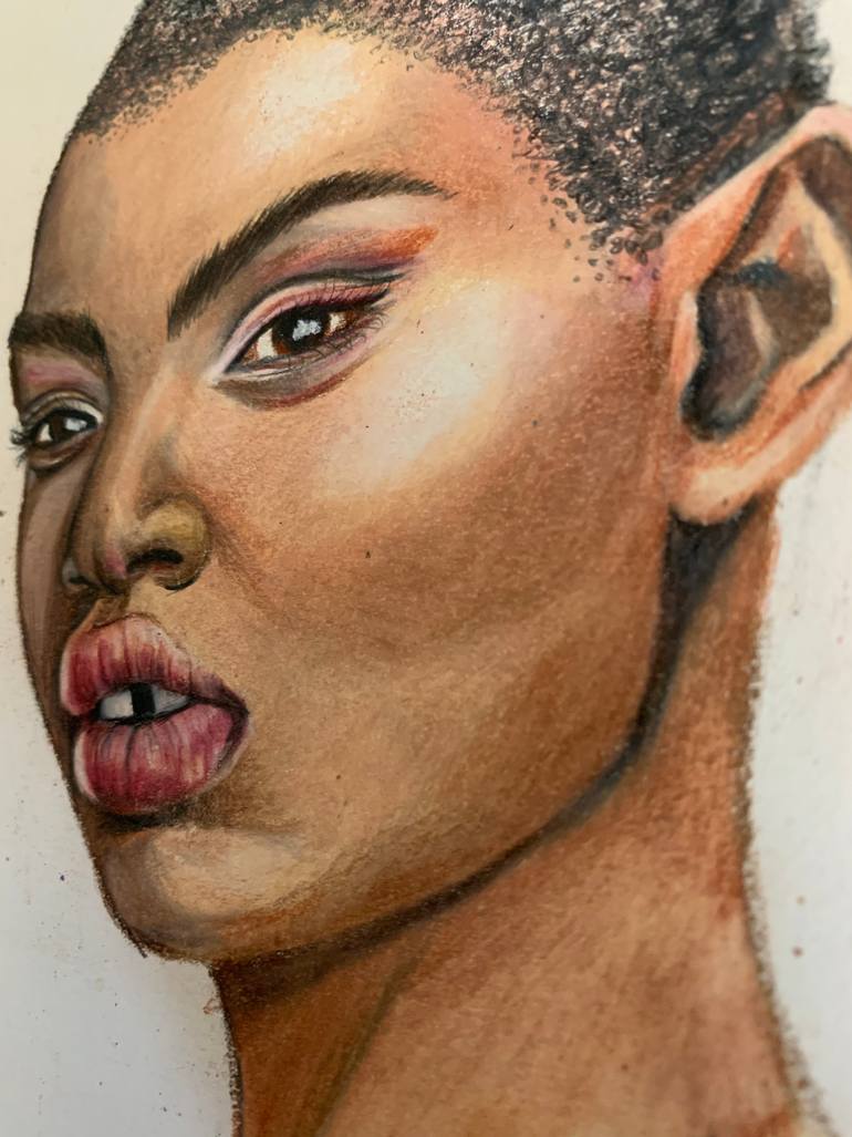 Original Realism Portrait Drawing by Sally Bailey