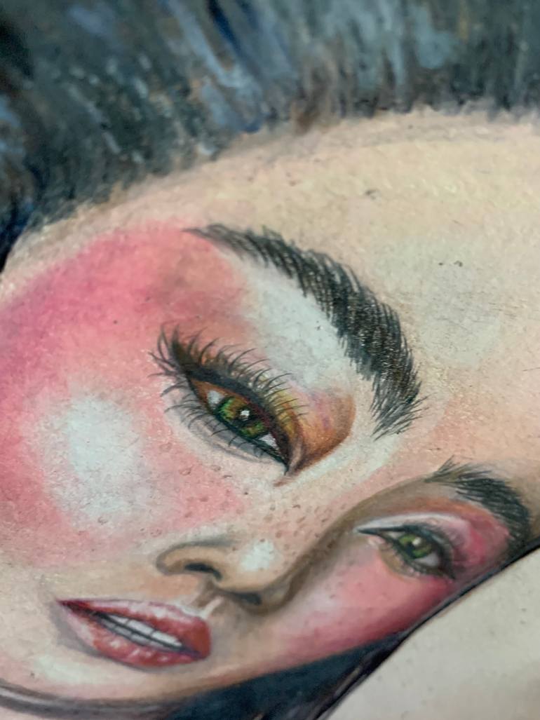 Original Illustration Portrait Drawing by Sally Bailey