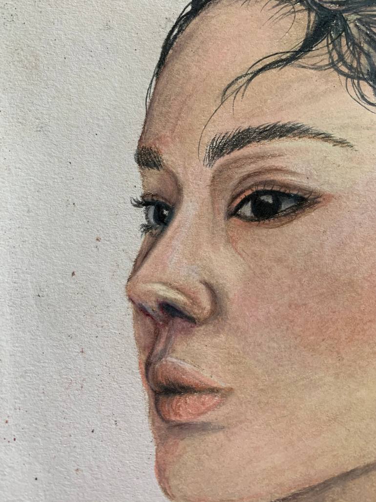 Original Portraiture Portrait Drawing by Sally Bailey