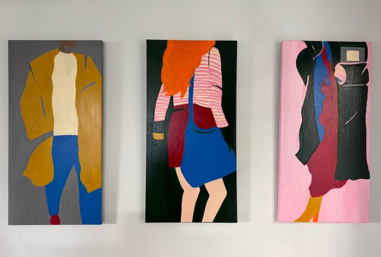 Original Abstract Fashion Painting by Sally Bailey