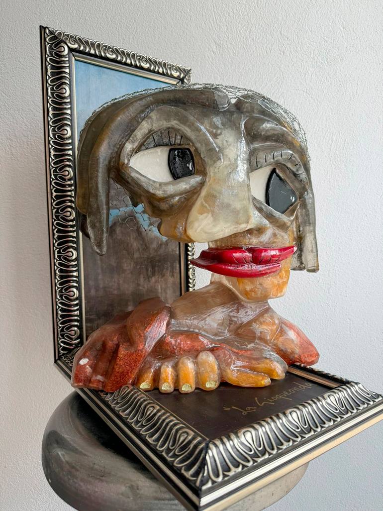 Original Cubism Women Sculpture by Manos Escultor