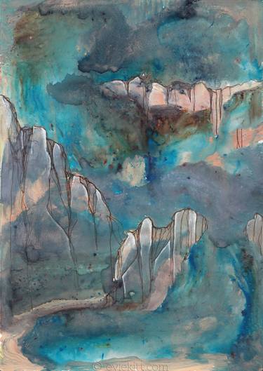 Print of Abstract Landscape Paintings by Evie Kitt