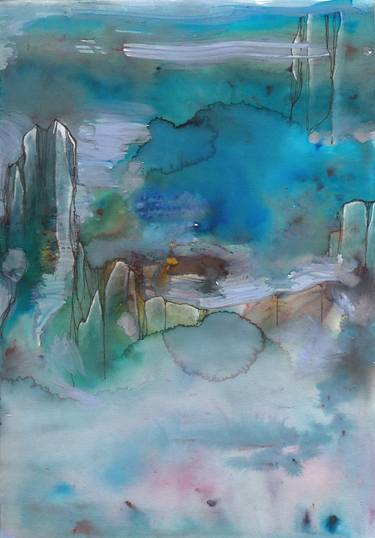 Original Abstract Landscape Paintings by Evie Kitt