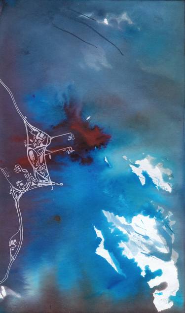 Original Aerial Paintings by Evie Kitt