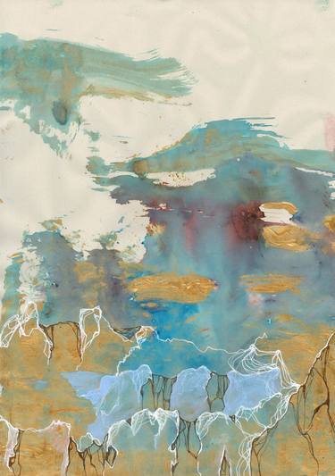 Print of Abstract Landscape Paintings by Evie Kitt