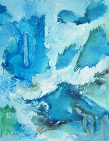 Print of Abstract Seascape Paintings by Evie Kitt