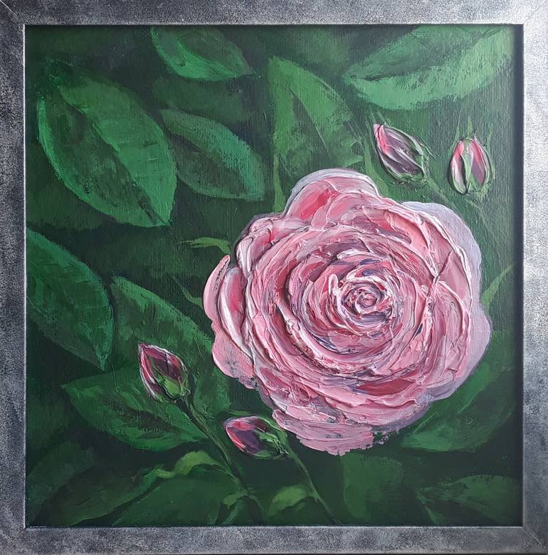 The Rose Painting by Natalia Kurmaeva | Saatchi Art