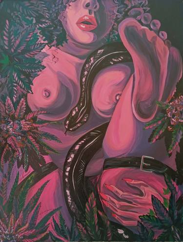 Print of Erotic Paintings by Karyna Lupashko