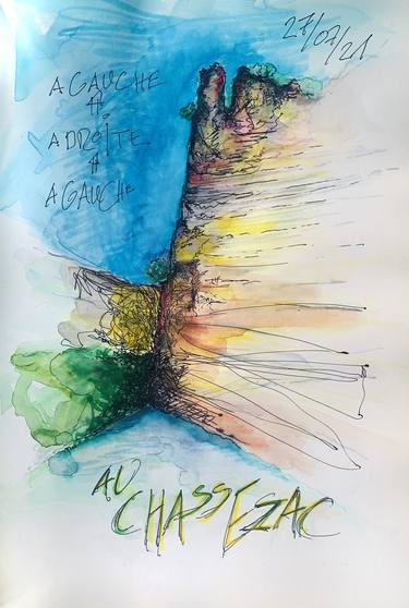 Print of Abstract Expressionism Landscape Drawings by Andreas Mletzko