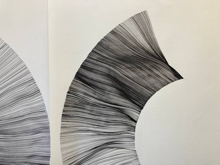 Original Abstract Drawing by Nigel Bird