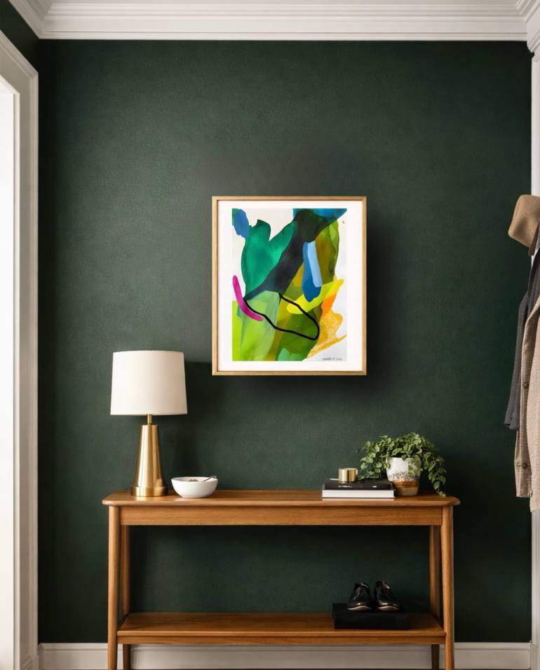 Original Abstract Expressionism Abstract Painting by Emy-Rose Oz
