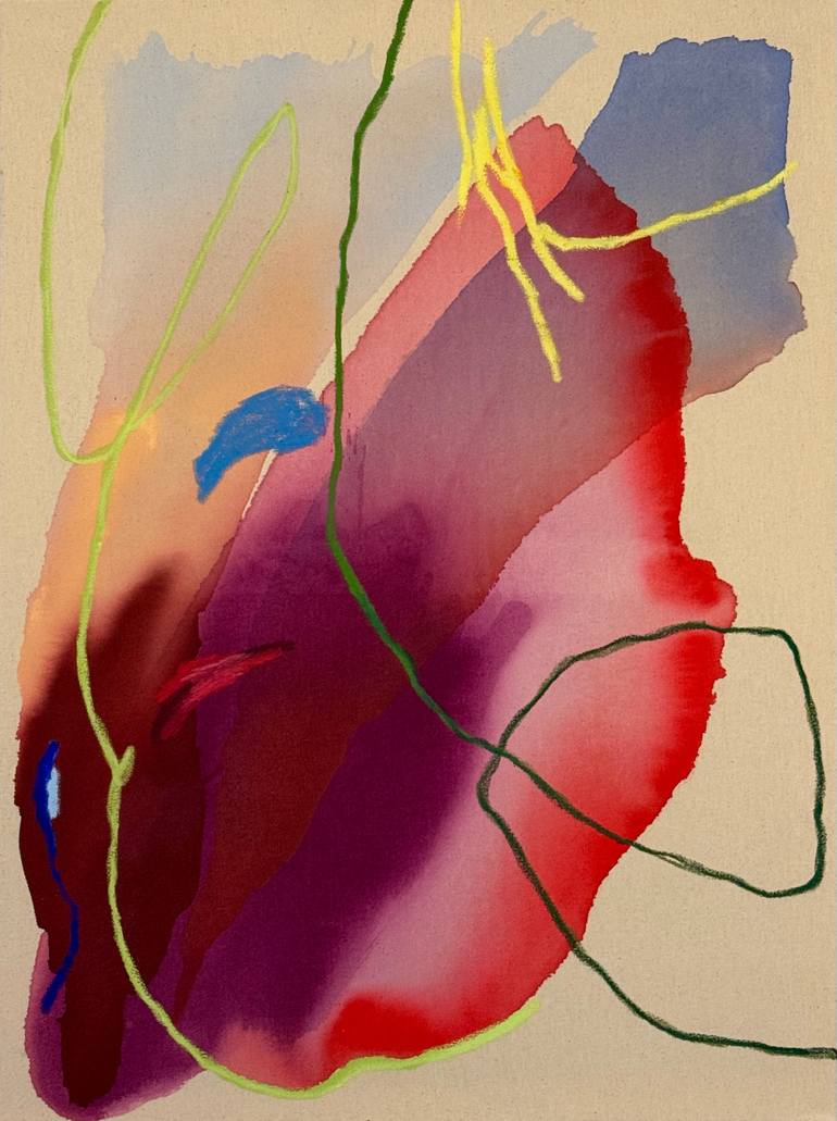 Original Abstract Expressionism Abstract Painting by Emy-Rose Oz