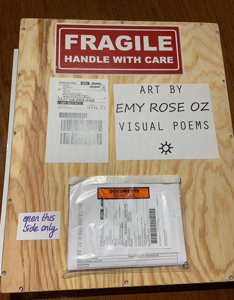 Original Abstract Expressionism Abstract Painting by Emy-Rose Oz