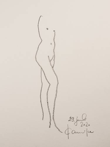 Original Modern Nude Drawings by Elle Kannike
