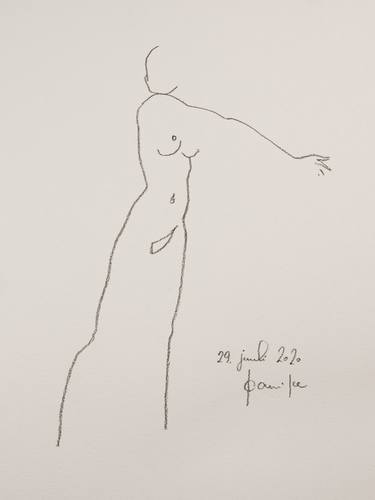 Original Modern Nude Drawings by Elle Kannike