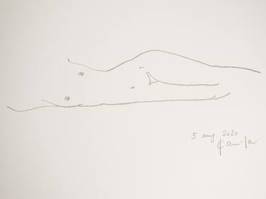 Original Modern Nude Drawings by Elle Kannike