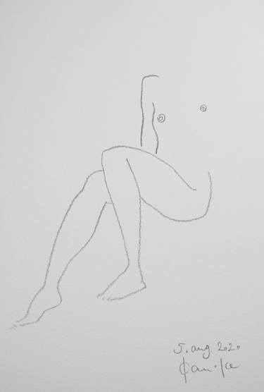 Original Modern Nude Drawings by Elle Kannike