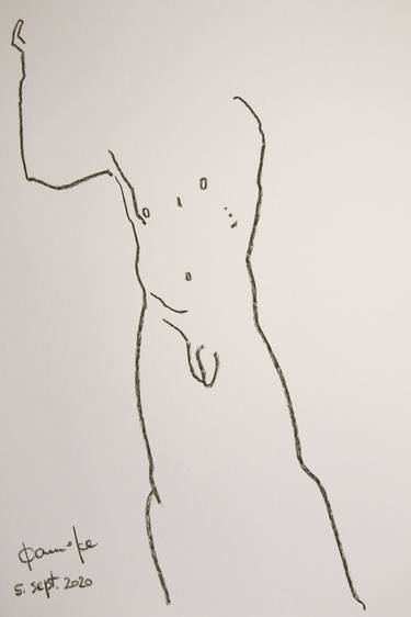Original Modern Nude Drawings by Elle Kannike