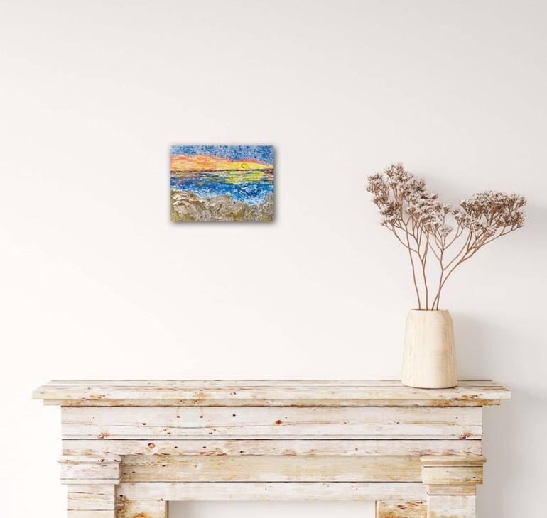 Original Beach Mixed Media by AlmisfiTa Art