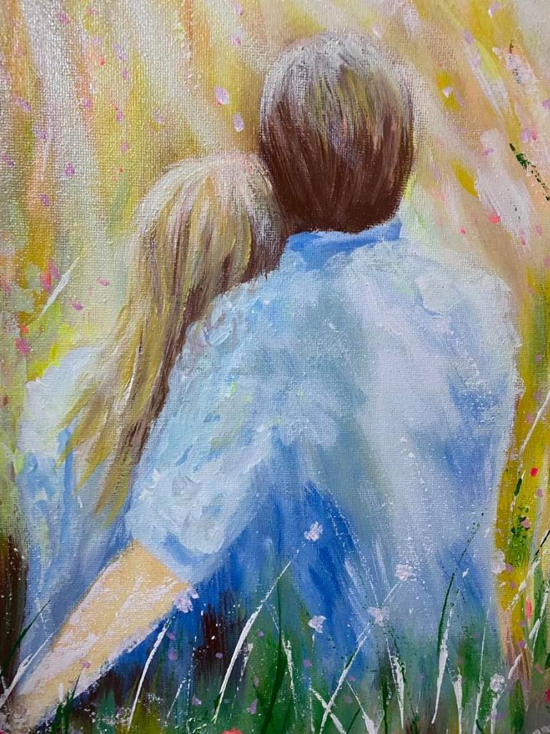 Original Contemporary Family Painting by Almisfita Art