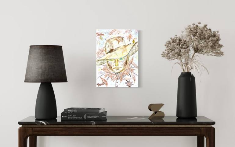 Original Abstract Expressionism Men Drawing by AlmisfiTa Art