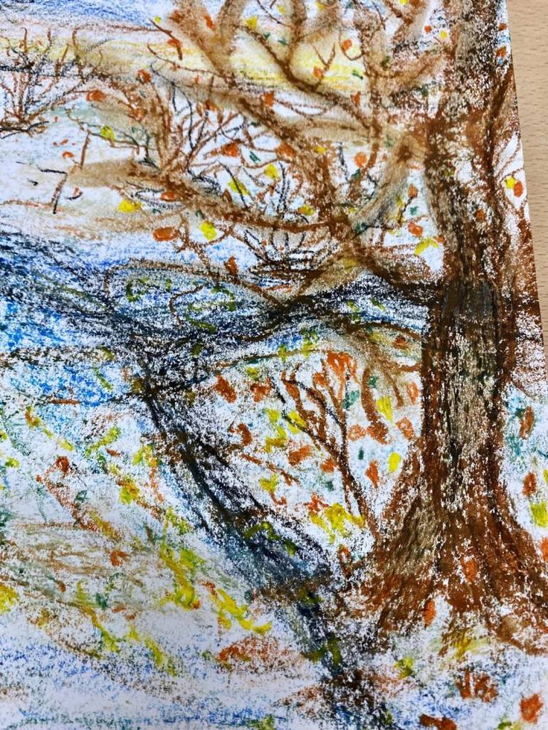 Original Abstract Landscape Drawing by AlmisfiTa Art