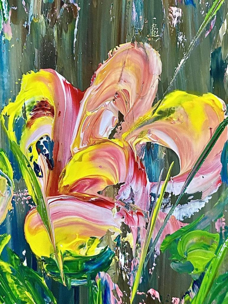 Original Abstract Expressionism Floral Painting by AlmisfiTa Art