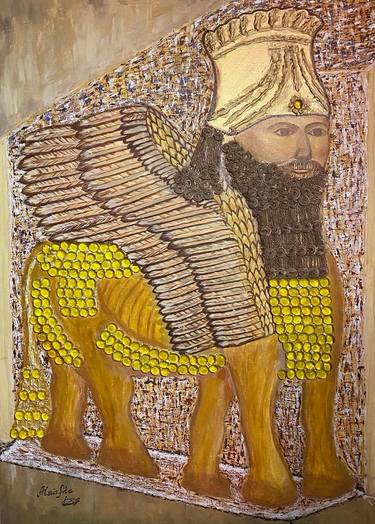 King of Assyria , Lamassu symbol for Mesopotamian culture , Gilgamish , history , religion , thumb