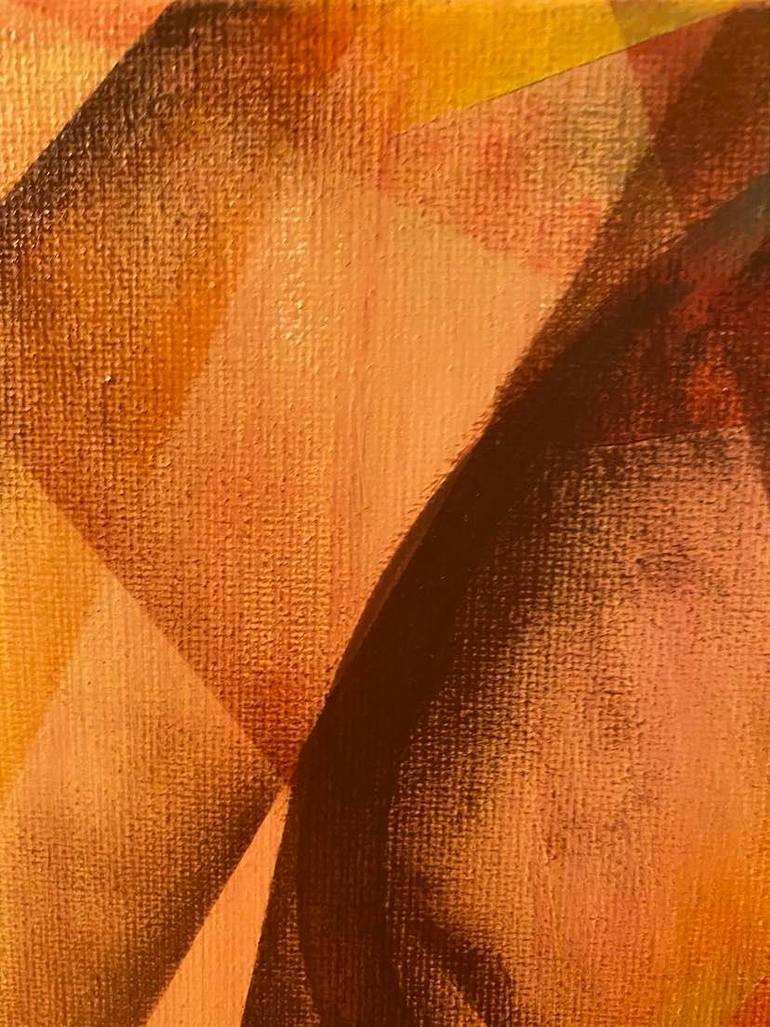 Original Cubism Abstract Painting by Almisfita Art