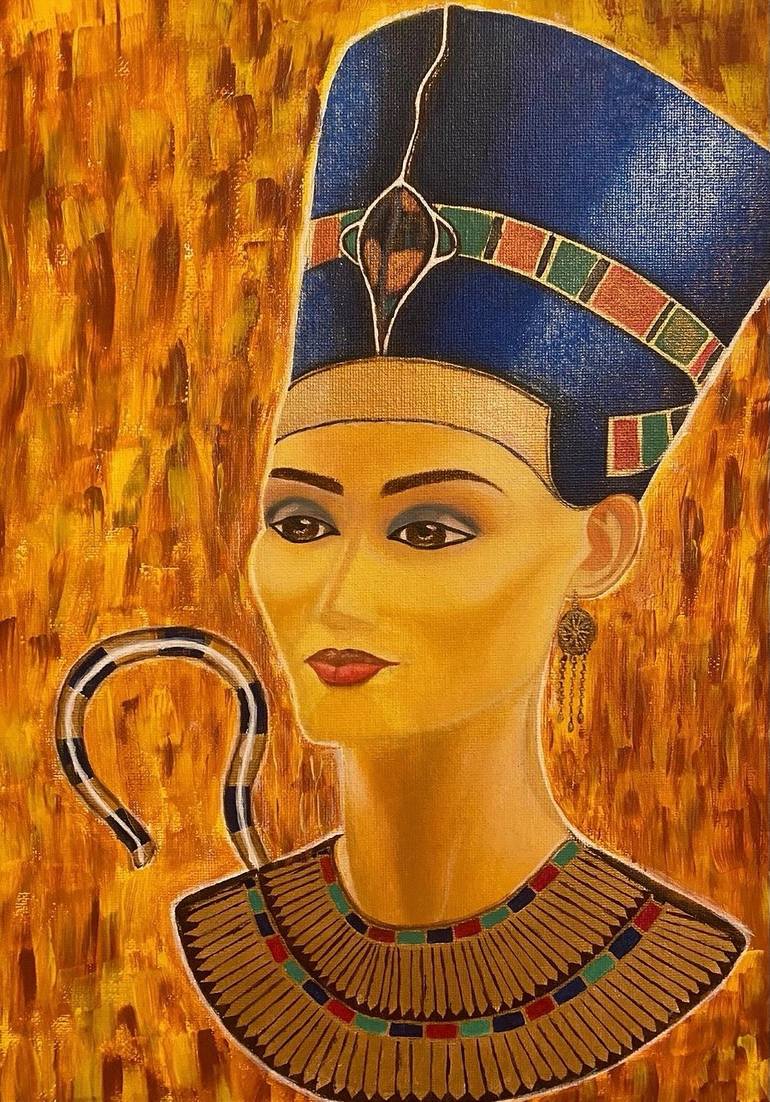 Nefertiti Ancient Egypt Painting By Almisfita Art Saatchi Art