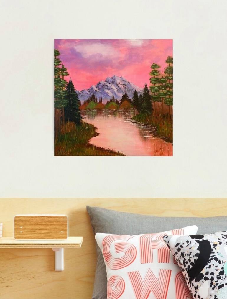 Original Impressionism Landscape Painting by Almisfita Art