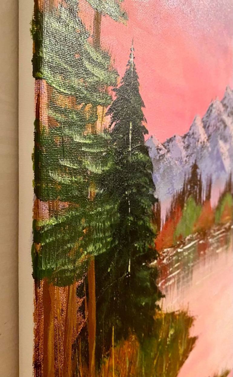 Original Impressionism Landscape Painting by Almisfita Art