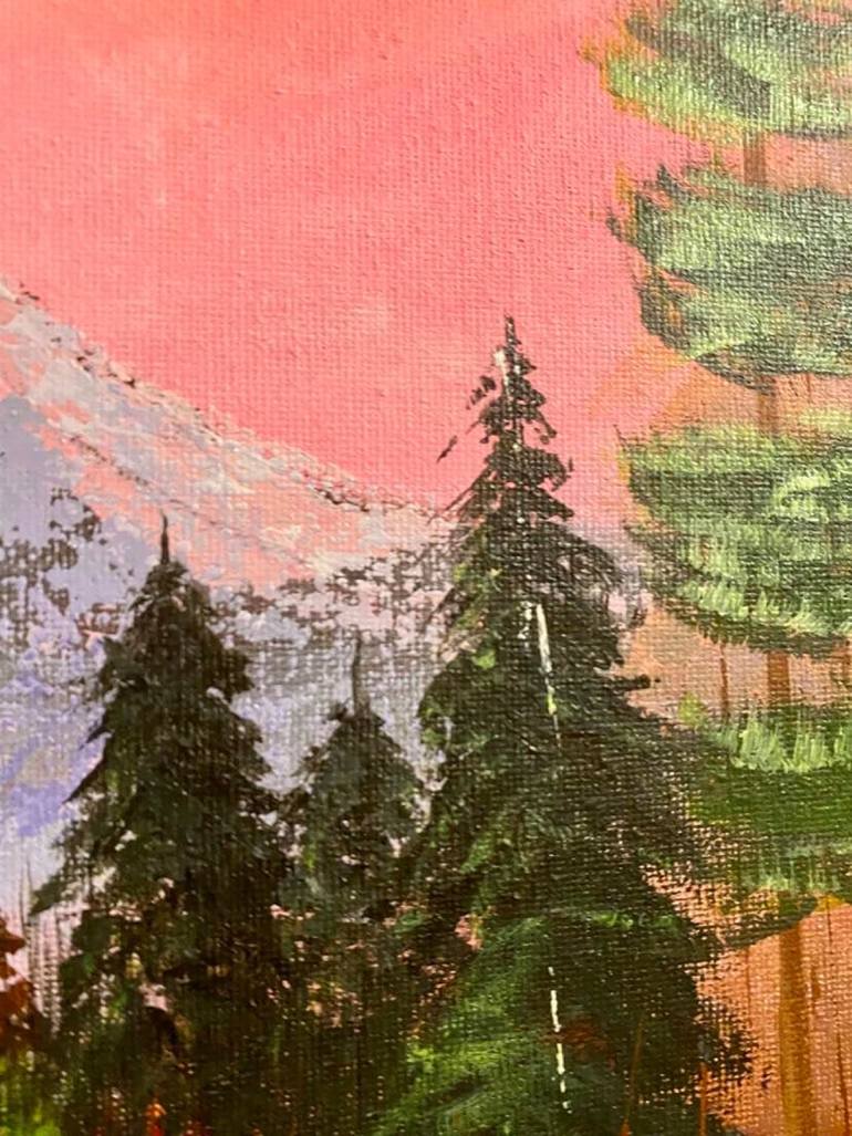 Original Impressionism Landscape Painting by Almisfita Art