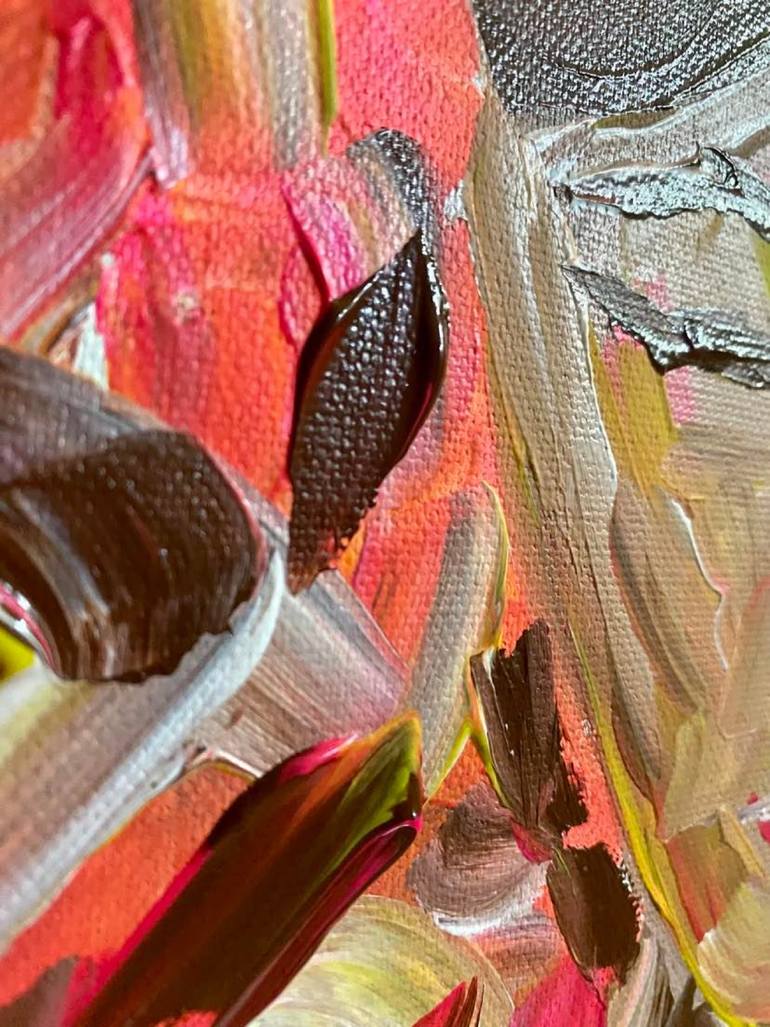 Original Abstract Fantasy Painting by Almisfita Art