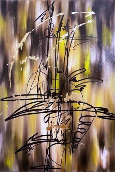 Original Abstract Expressionism Calligraphy Paintings by AlmisfiTa Art