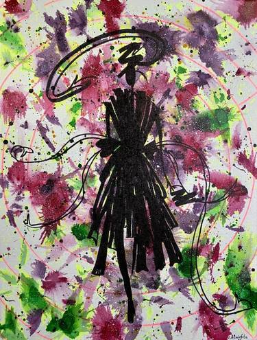 Original Abstract Expressionism Fashion Paintings by AlmisfiTa Art