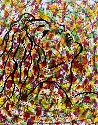 Print of Abstract Expressionism Women Paintings by AlmisfiTa Art