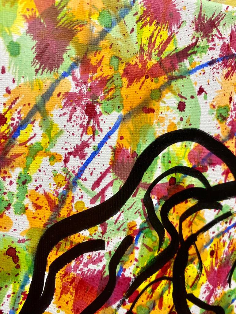 Original Abstract Expressionism Women Painting by Almisfita Art