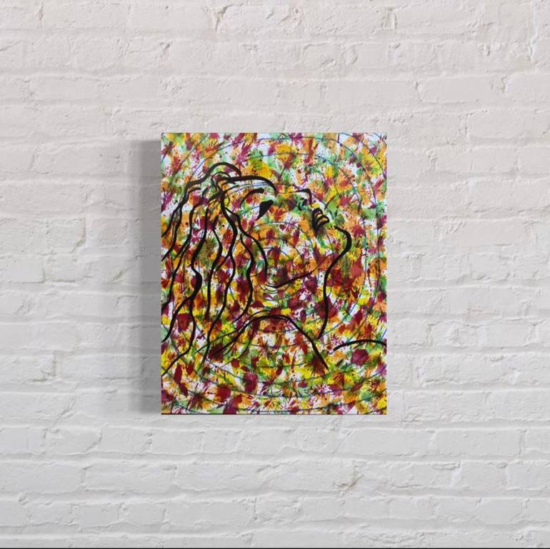 Original Abstract Expressionism Women Painting by Almisfita Art