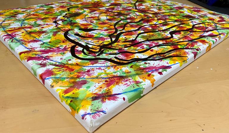 Original Abstract Expressionism Women Painting by Almisfita Art