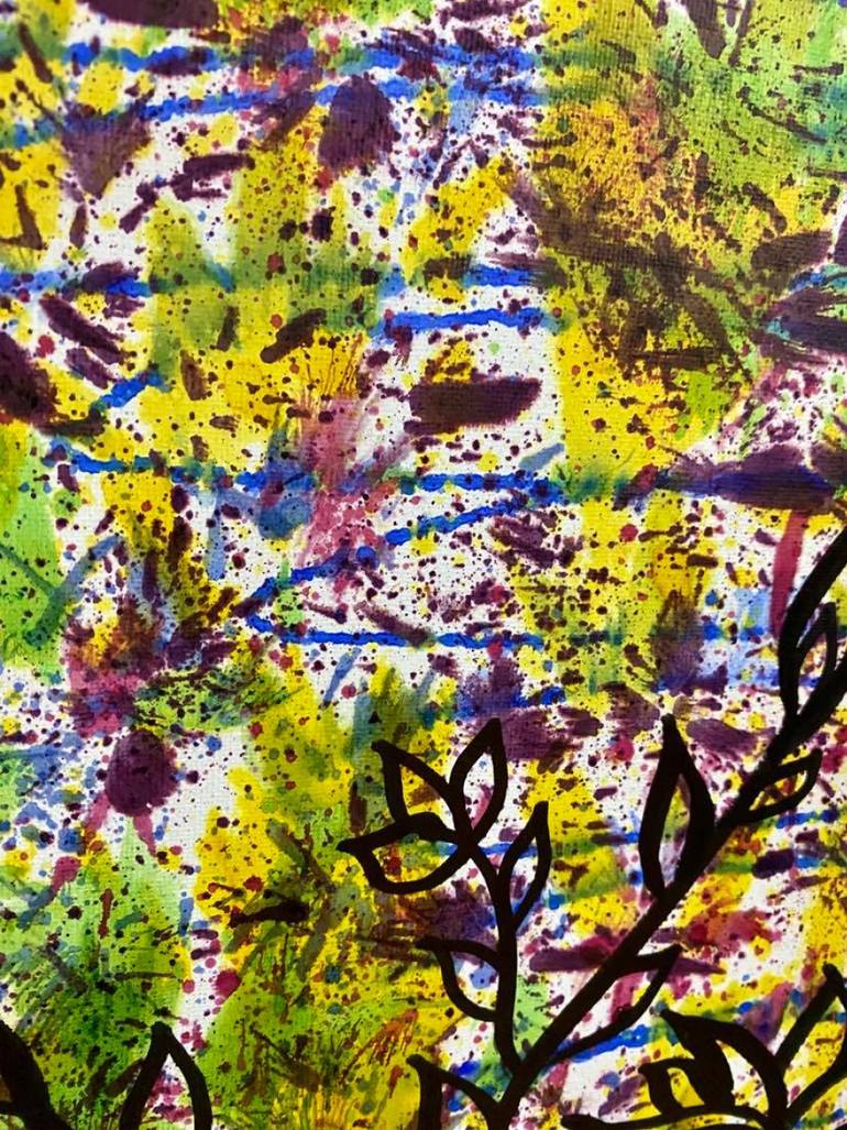 Original Abstract Expressionism Abstract Painting by Almisfita Art