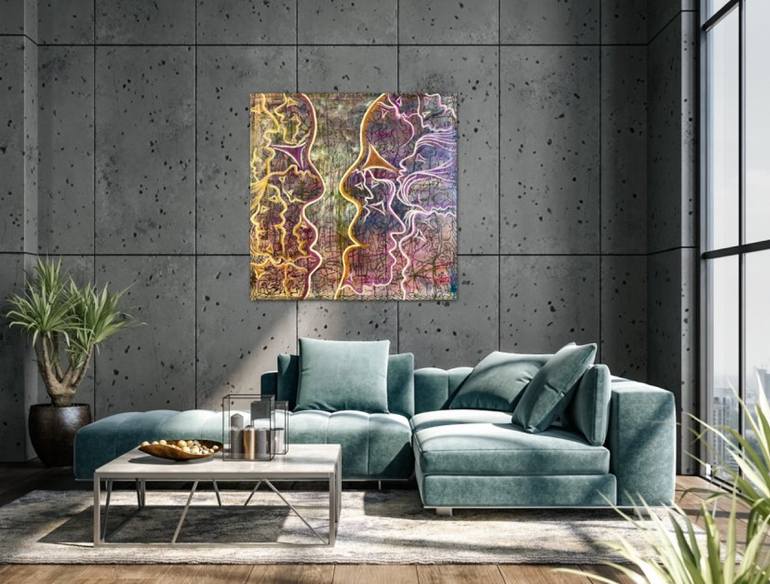 Original Abstract Expressionism Abstract Painting by Almisfita Art
